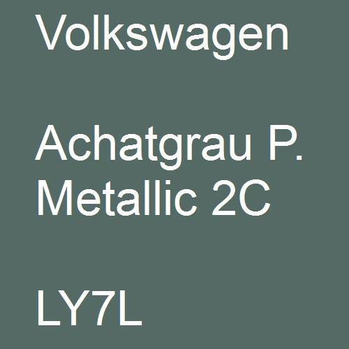 Volkswagen, Achatgrau P. Metallic 2C, LY7L.